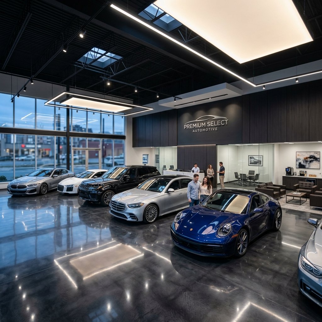 Used Car Lot Showroom